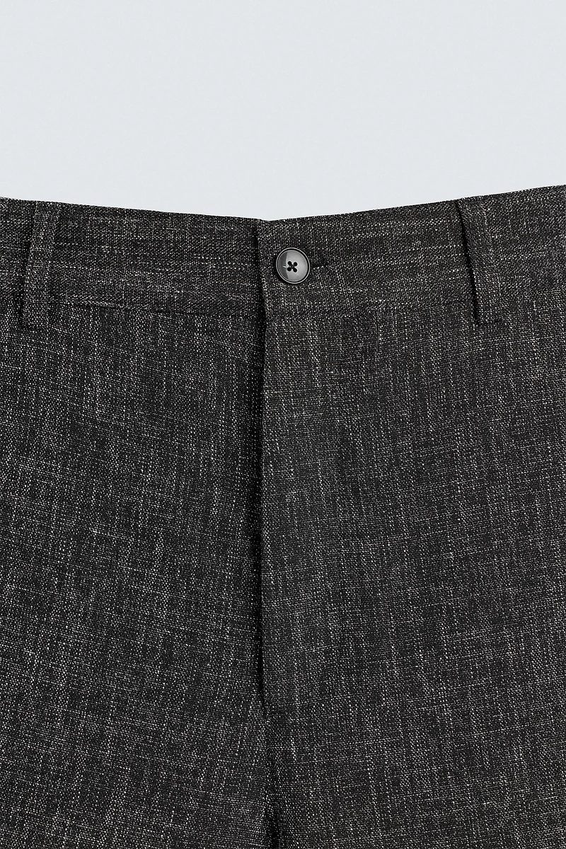 TEXTURED BALLOON FIT PANTS
