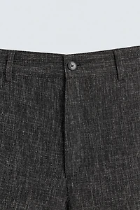 TEXTURED BALLOON FIT PANTS