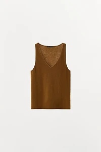 100% WOOL STRAPPY TOP