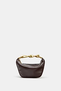 METALLIC HANDLE MINI BAG