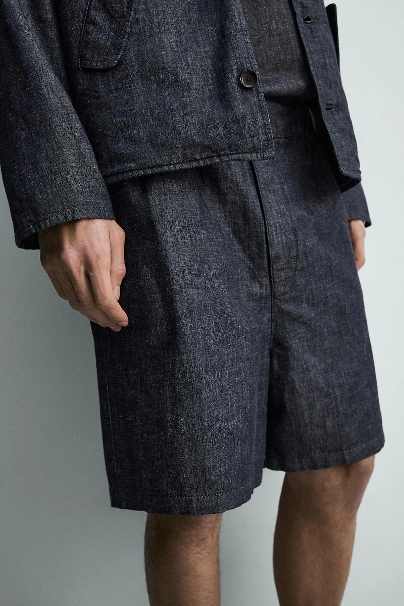 LIGHTWEIGHT DENIM SHORTS