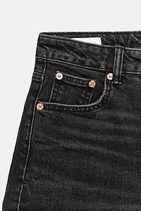 TRF MOM FIT HIGH WAIST DENIM SHORTS