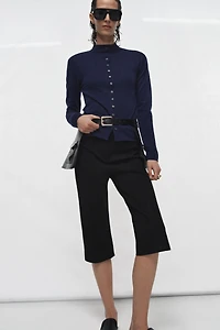 CEINTURE JUPE 100% CUIR À POCHES