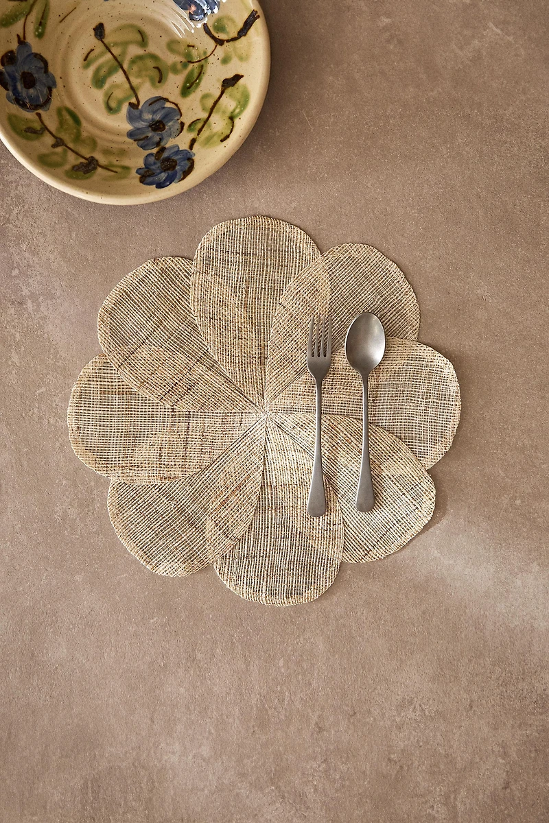 SET DE TABLE FLEUR RAMIE