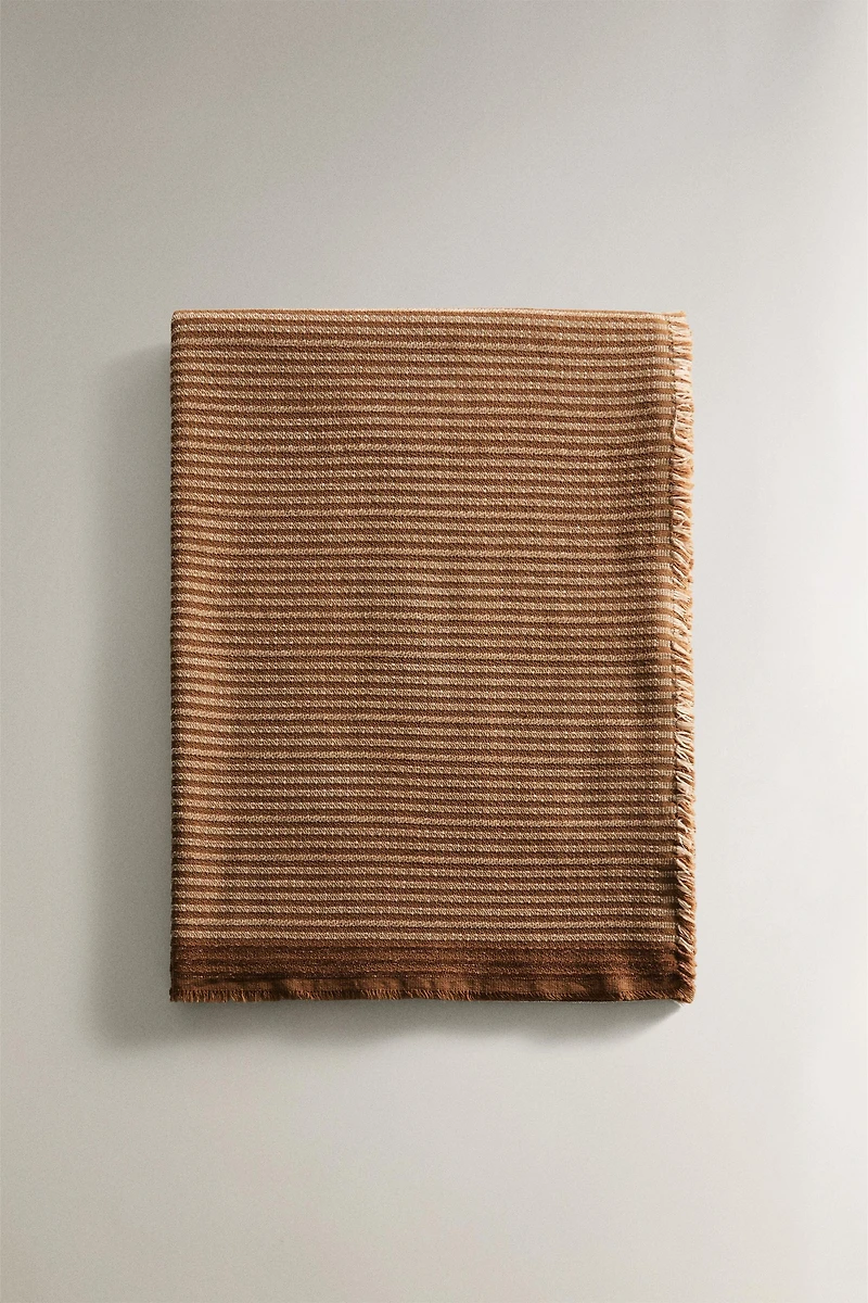 PLAID CHENILLE RAYURES
