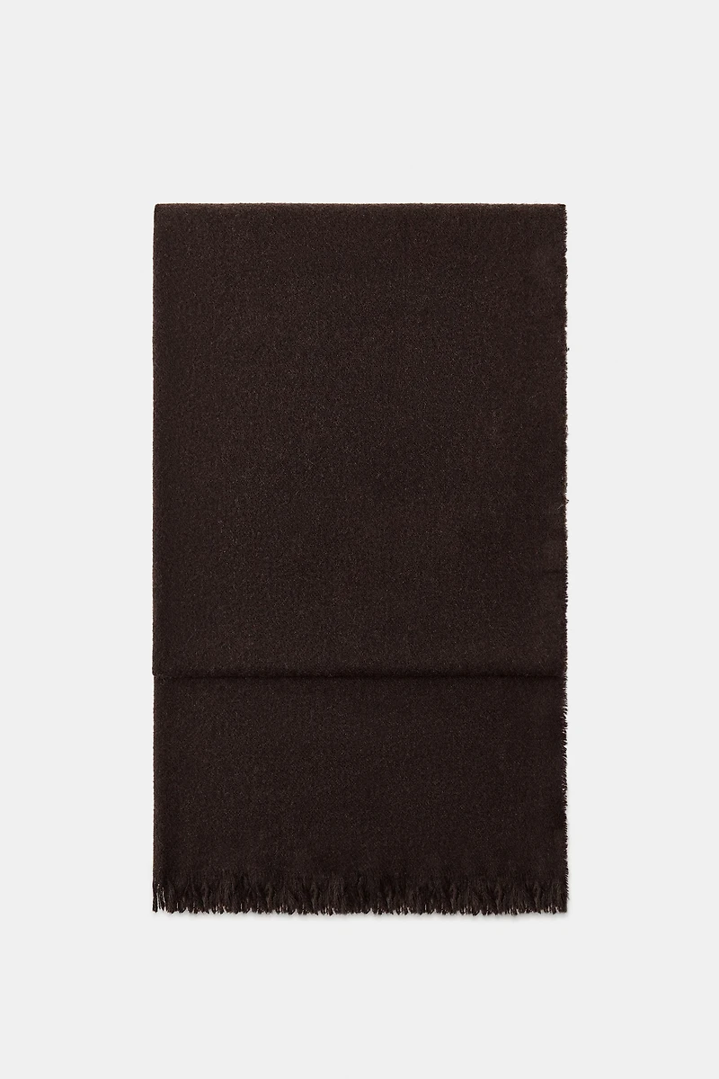 FOULARD UNI AVEC LAINE