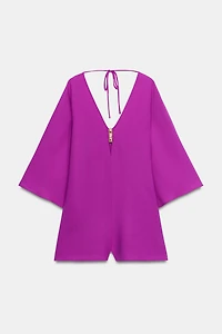 SHORT JUMPSUIT WITH WIDE SLEEVES