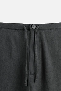 COTTON LINEN PANTS