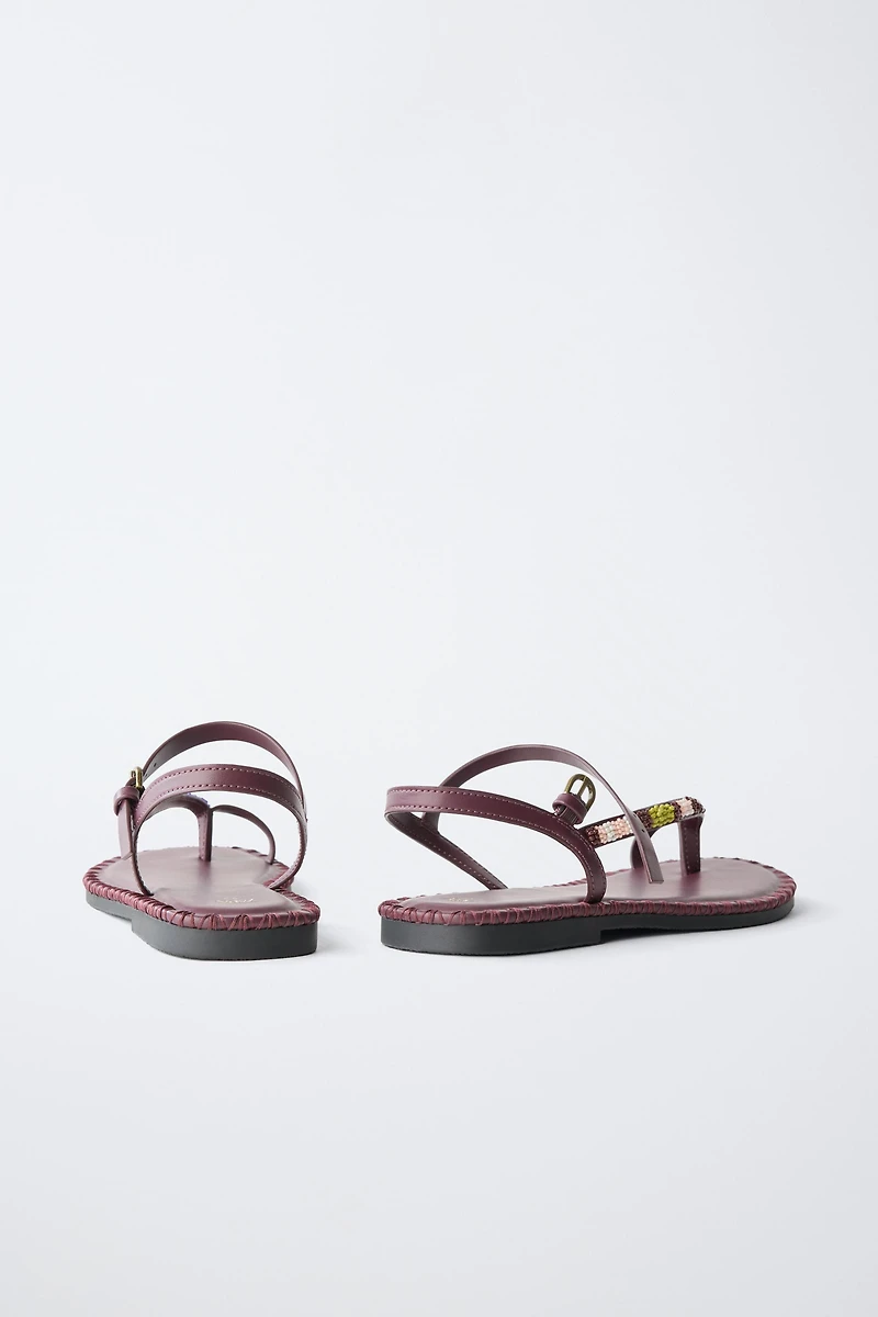 SANDALES À PERLES