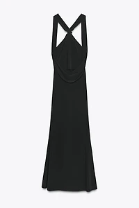 FITTED WRAP DRESS
