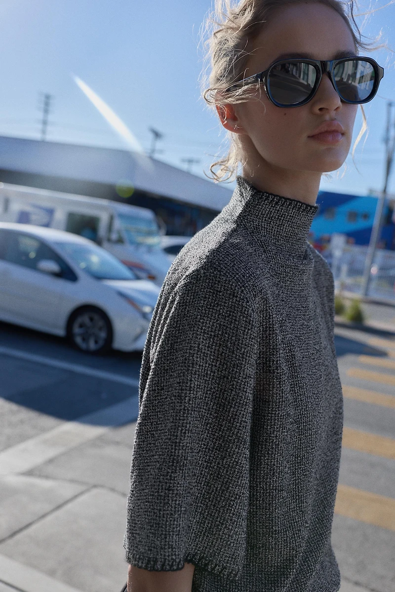 COMBINATION MIDI DRESS