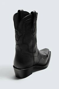 BOTTES COW-BOY EN CUIR