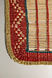 WOVEN STRAW RUNNER RUG