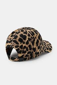 CASQUETTE EN SERGÉ IMPRIMÉ ANIMAL
