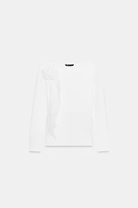 T-SHIRT FLEUR VOLUME