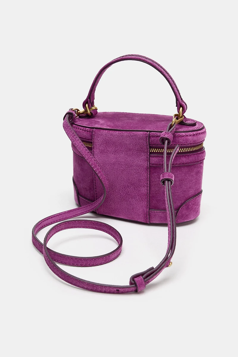 LEATHER VANITY BAG