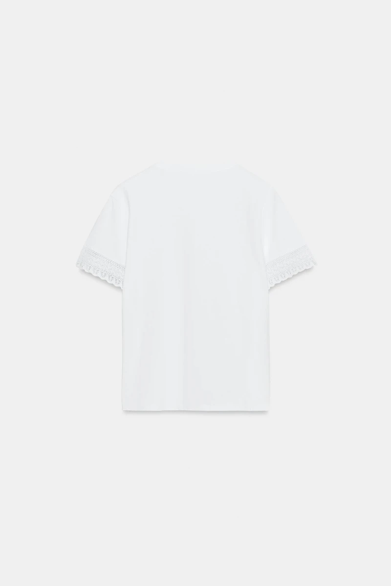 TRIMMED SHORT SLEEVE T-SHIRT