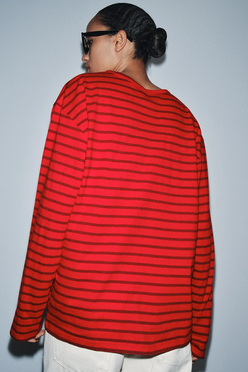 LONG SLEEVE STRIPED T-SHIRT