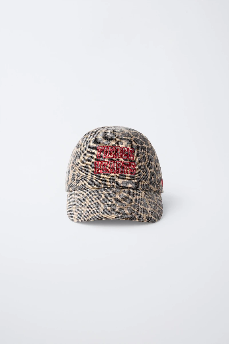 CASQUETTE ANIMAL PRINT BRODÉE