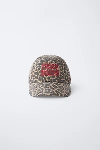 CASQUETTE ANIMAL PRINT BRODÉE