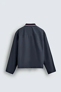 CHEMISE COL BORD-CÔTE BRODÉ