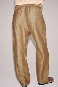 ZW COLLECTION LINEN BLEND PANTS