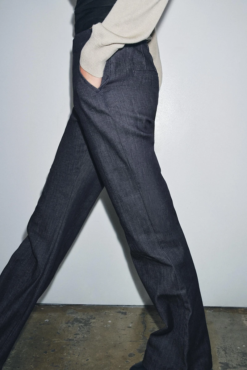 ZW COLLECTION MID-RISE FLARE JEANS