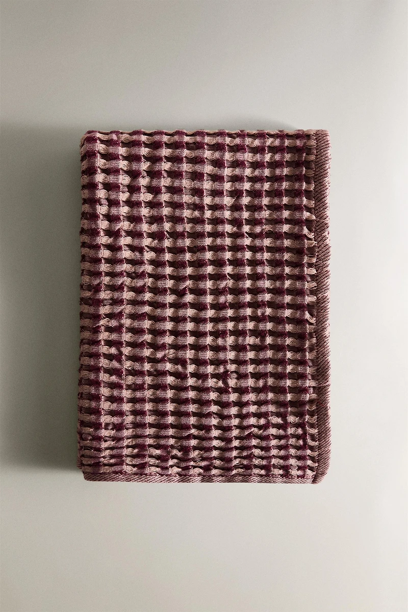 WAFFLE-KNIT COTTON KITCHEN TOWEL X COLLAGERIE