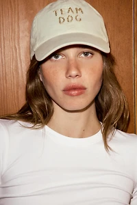 TWILL DOG TEXT CAP
