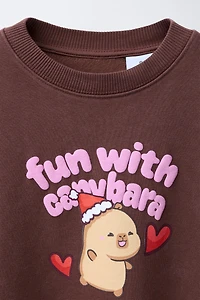 SWEAT IMPRIMÉ CAPIBARA CAPYFUN ©