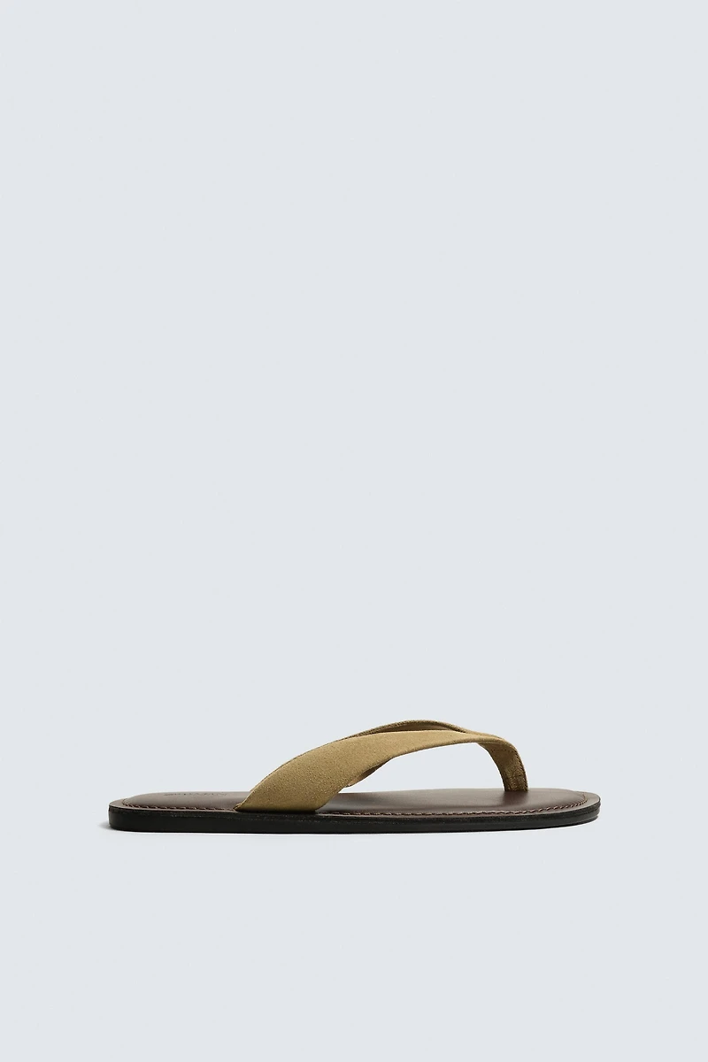 LEATHER STRAP SANDALS