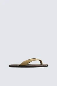 LEATHER STRAP SANDALS