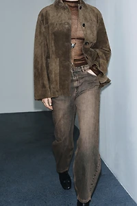 ZW COLLECTION MID-RISE BARREL LEG JEANS