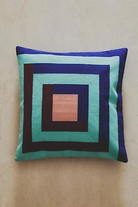 SQUARE COTTON THROW PILLOW COVER X COLLAGERIE