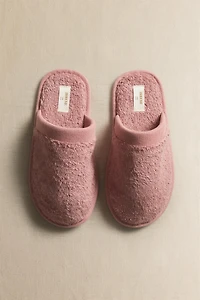 CHILDREN'S BATHROOM TERRY CLOTH MULE SLIPPERS