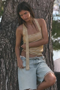 TOP HALTER BRODÉ