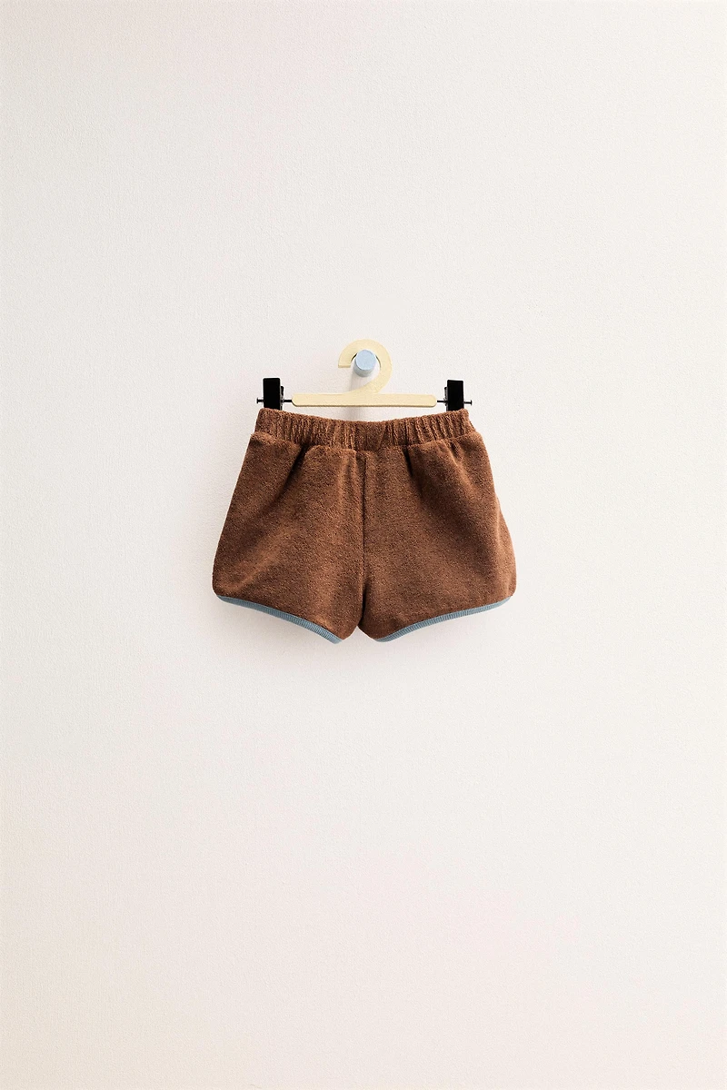 ZARA TIMELESS - SHORT EFFET ÉPONGE