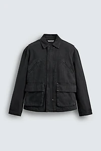 RELAXED FIT WASHED POCKET JACKET