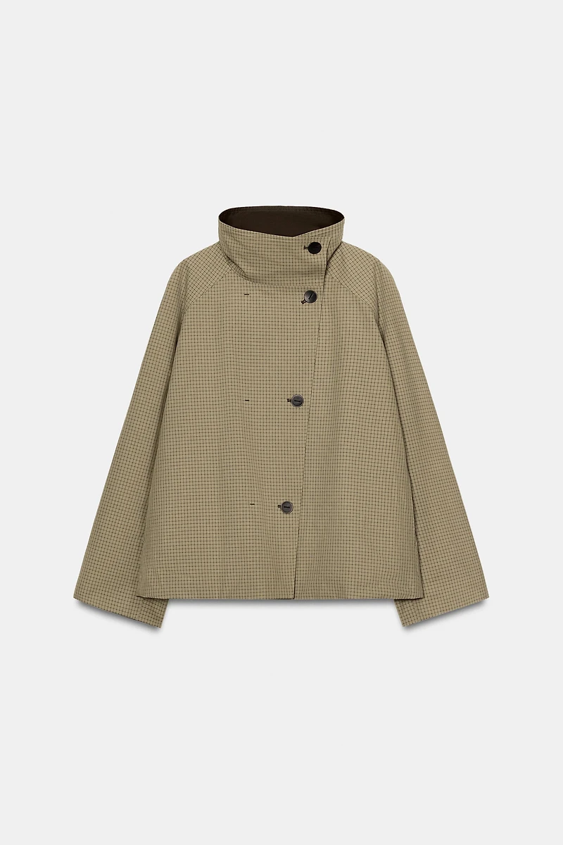 VESTE RÉVERSIBLE À CARREAUX ZW COLLECTION