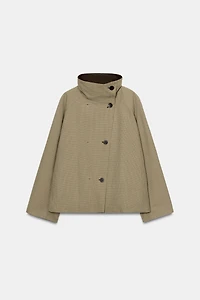 VESTE RÉVERSIBLE À CARREAUX ZW COLLECTION