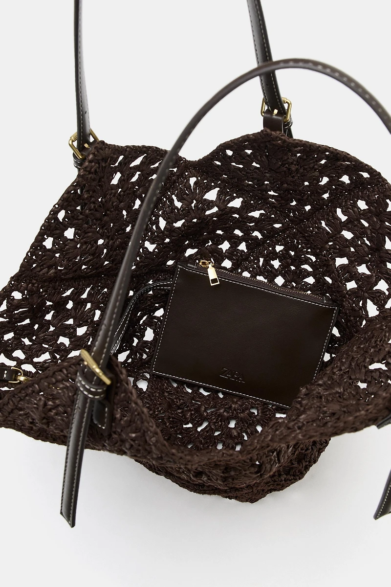 WOVEN BODY SHOPPER BAG