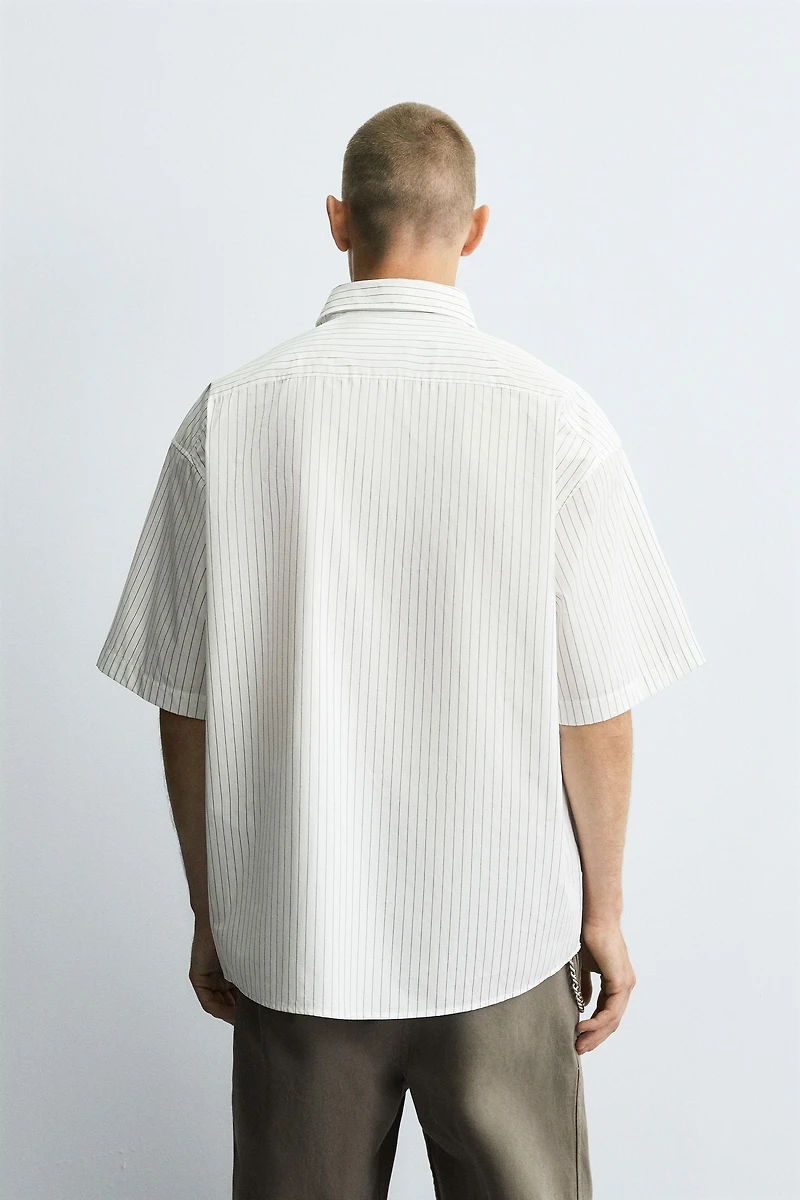 EMBROIDERED STRIPED SHIRT