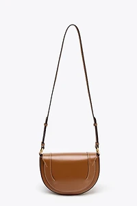 CANVAS TOPSTITCH CROSSBODY BAG