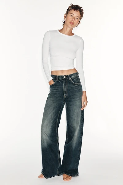 JEAN TRF TAILLE HAUTE JAMBES TRÈS LARGES
