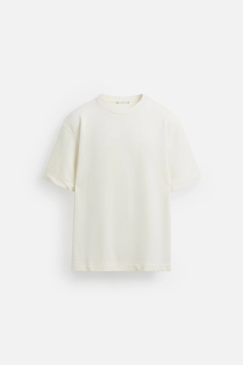 REGULAR FIT TEXTURED SWEATSHIRT