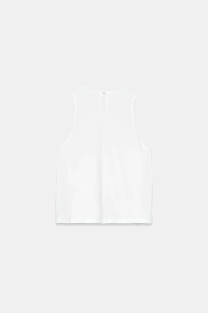 SLEEVELESS LACE TOP