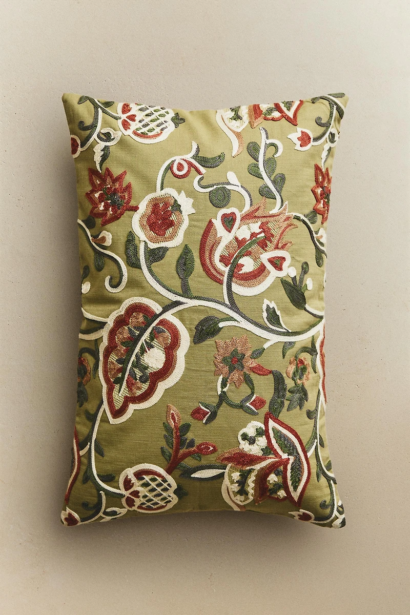 HOUSSE DE COUSSIN BRODERIE