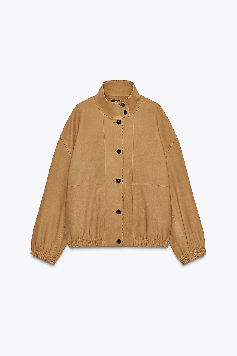ZW COLLECTION LIMITED EDITION LEATHER BOMBER JACKET