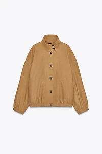 ZW COLLECTION LIMITED EDITION LEATHER BOMBER JACKET