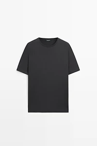 100% cotton T-shirt with shoulder detail